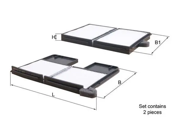 Filtru, aer habitaclu KNECHT LA 186/S