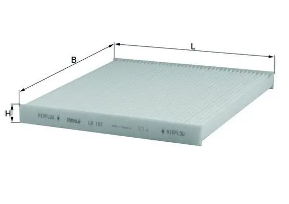 Filtru, aer habitaclu MAHLE LA 107