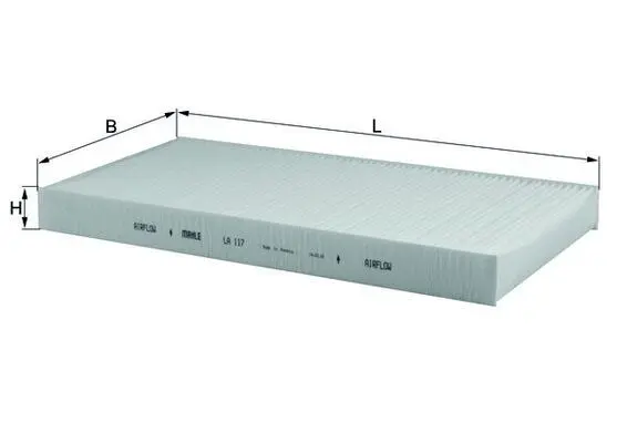 Filtru, aer habitaclu MAHLE LA 117