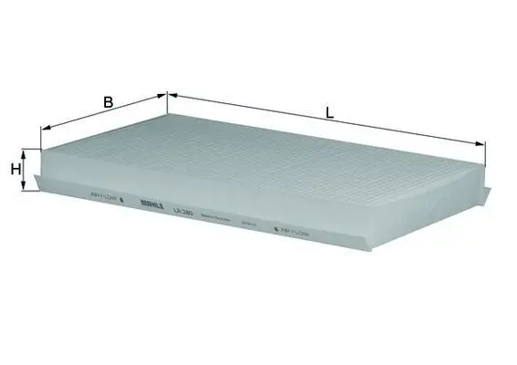 Filtru, aer habitaclu MAHLE LA 280