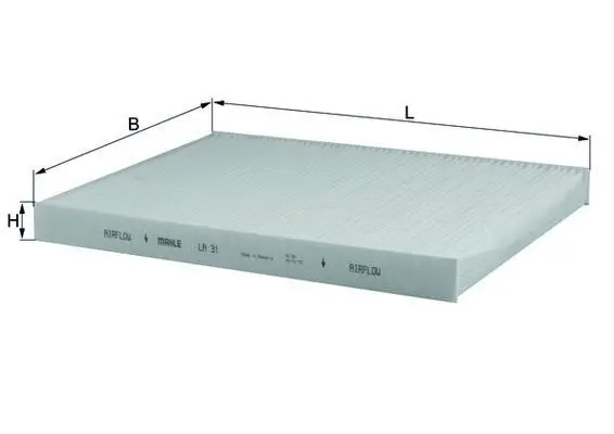 Filtru, aer habitaclu MAHLE LA 31