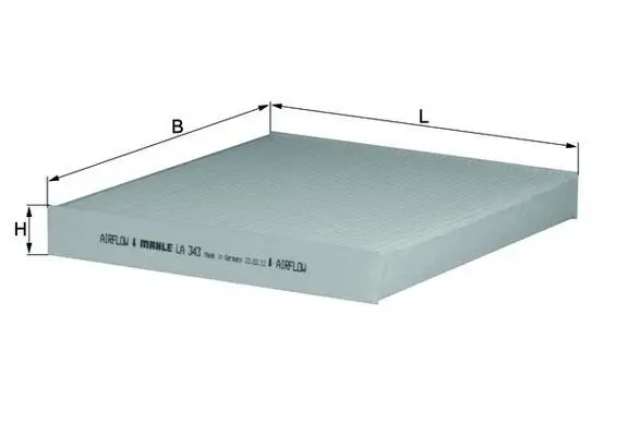 Filtru, aer habitaclu MAHLE LA 343