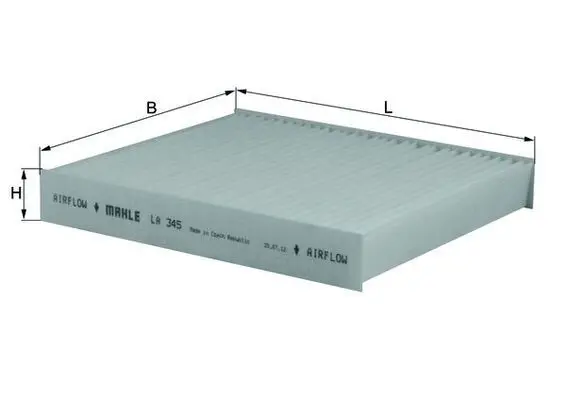 Filtru, aer habitaclu MAHLE LA 345