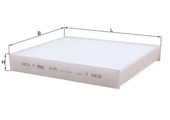 Filtru, aer habitaclu MAHLE LA 472