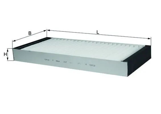 Filtru, aer habitaclu MAHLE LA 67