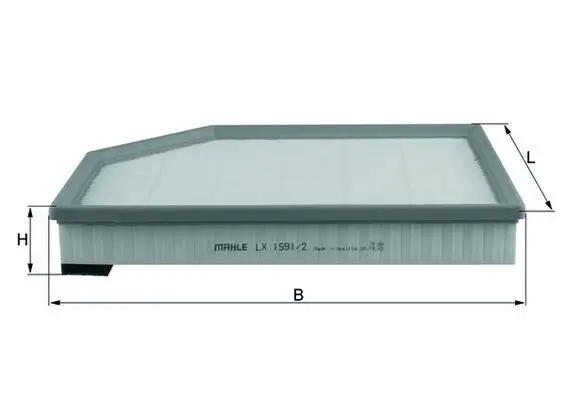 Filtru aer MAHLE LX 1591/2
