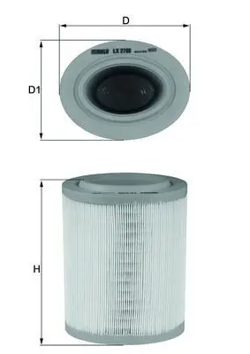 Filtru aer MAHLE LX 2790