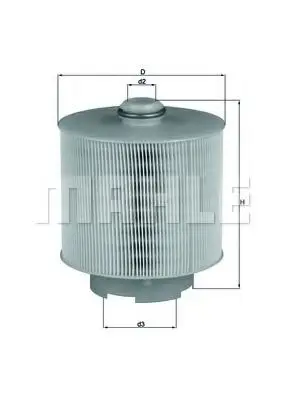 Filtru aer MAHLE ORIGINAL LX 1006 1D