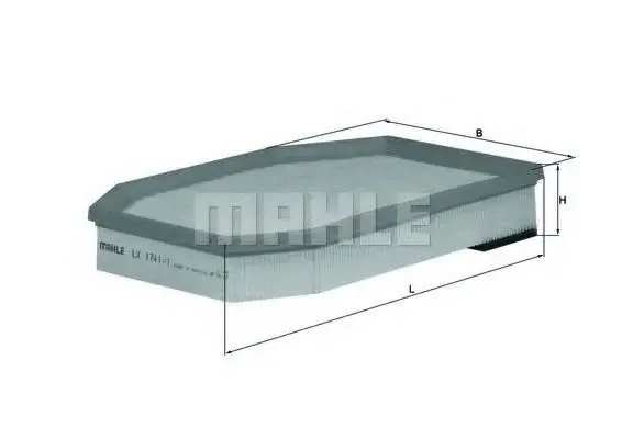 Filtru aer MAHLE ORIGINAL LX 1741 1