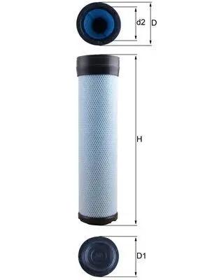 Filtru aer secundar MAHLE LXS 284