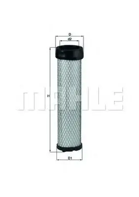Filtru aer secundar MAHLE ORIGINAL LXS 284