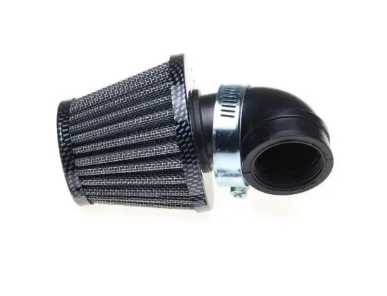 Filtru aer sport conic, d.35mm, cot 90 , culoare carbon