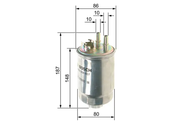 filtru combustibil BOSCH 0 450 906 407
