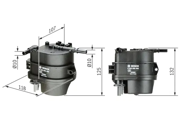 filtru combustibil BOSCH 0 450 906 460
