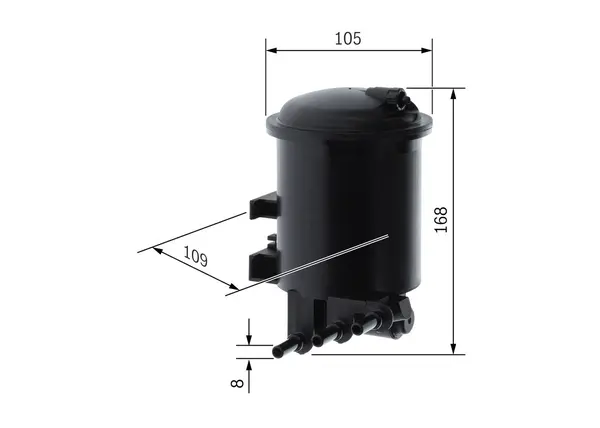 filtru combustibil BOSCH 0 450 906 461