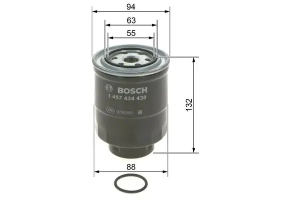 Filtru combustibil BOSCH 1 457 434 438