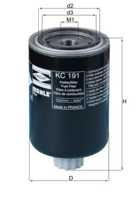 filtru combustibil KNECHT KC 191
