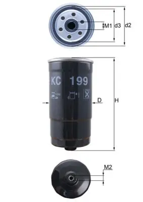 filtru combustibil KNECHT KC 199