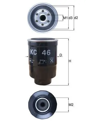 filtru combustibil KNECHT KC 46