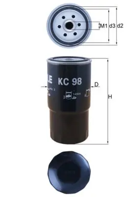 filtru combustibil KNECHT KC 98