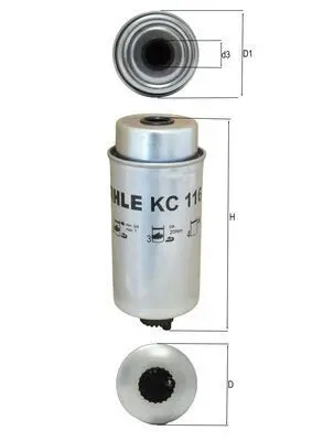 filtru combustibil MAHLE KC 116