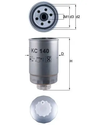 filtru combustibil MAHLE KC 140
