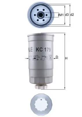 filtru combustibil MAHLE KC 179