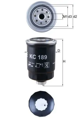 filtru combustibil MAHLE KC 189