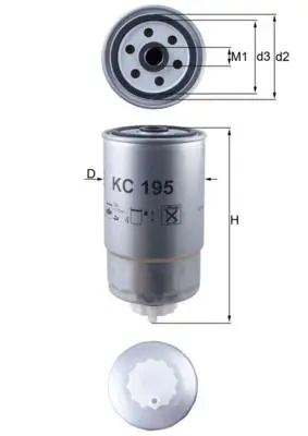 filtru combustibil MAHLE KC 195