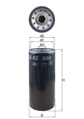 filtru combustibil MAHLE KC 300
