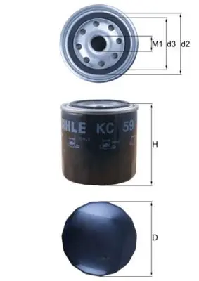 filtru combustibil MAHLE KC 59