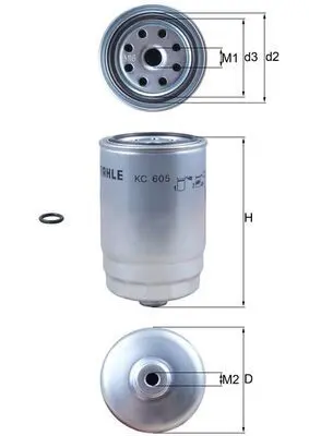 filtru combustibil MAHLE KC 605D