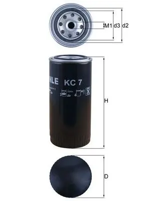 filtru combustibil MAHLE KC 7