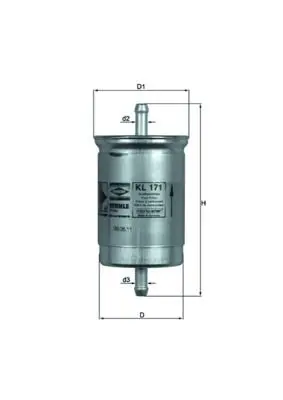 filtru combustibil MAHLE KL 171