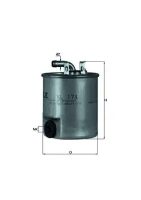 filtru combustibil MAHLE KL 174