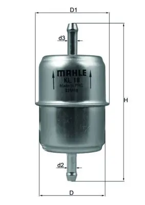 filtru combustibil MAHLE KL 18 OF