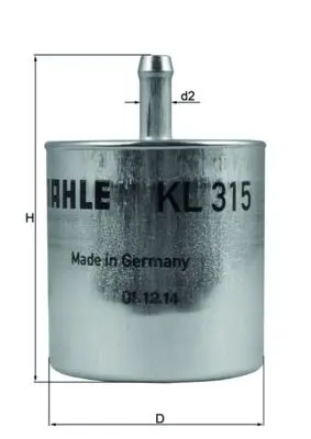 filtru combustibil MAHLE KL 315