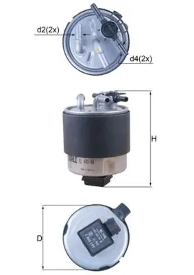 filtru combustibil MAHLE KL 440/44