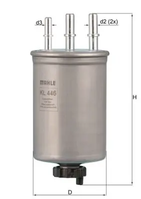 filtru combustibil MAHLE KL 446