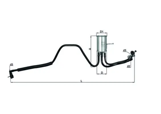 filtru combustibil MAHLE KL 544