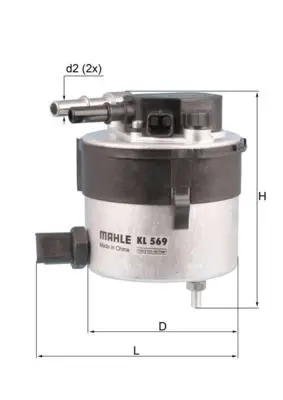 filtru combustibil MAHLE KL 569