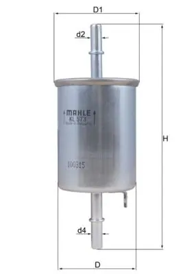 filtru combustibil MAHLE KL 573