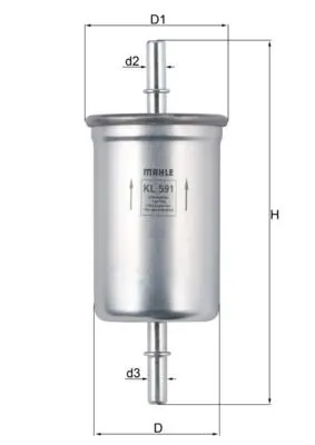 filtru combustibil MAHLE KL 591
