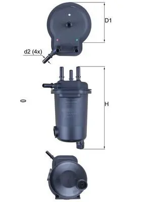 filtru combustibil MAHLE KL 600D