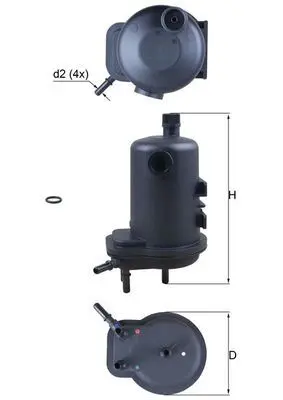 filtru combustibil MAHLE KL 633D