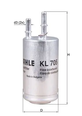 filtru combustibil MAHLE KL 705