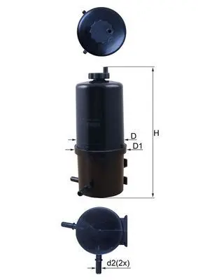 filtru combustibil MAHLE KL 787
