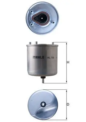 filtru combustibil MAHLE KL 788