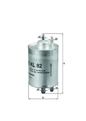 filtru combustibil MAHLE KL 82