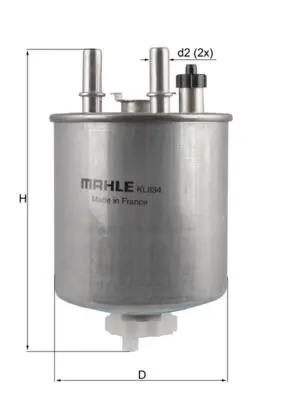 filtru combustibil MAHLE KL 834